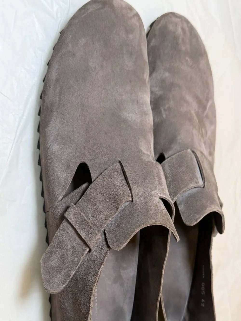 Officine Creative Laboratorio Gray Suite Mules w/ Heel